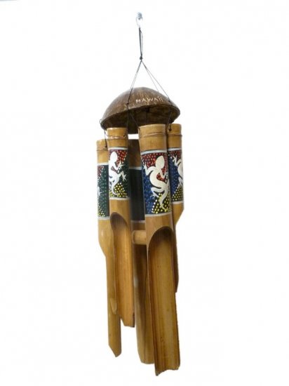 40cm Hawaii Gecko Coconut Bamboo Wind Chime, 16pcs/cs @$7 - Click Image to Close