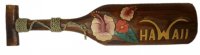 50cm Wood Paddle Carved w/ Hibiscus & Hawaii