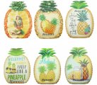 8"X6" Assorted Ceramic Pineapple Hawaii Pot Coaster / Placemat