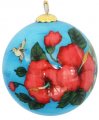 Hand Painted "Maui" Flower Hibiscus Christmas Ornament