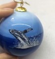Hand Painted "Maui" Humpback Whale Christmas Ornament