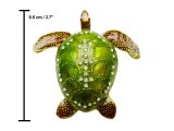 9.5cm Crystal Turtle Jewelry Box