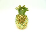 2' Green Crystal Pineapple jewelry box