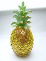 5" Yellow/ White Crystal Pineapple Jewelry Box