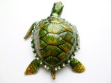 3” Crystal Green Turtle Jewelry Box