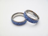 Blue Crystal Ring Size 6 to 9