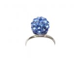 Blue Crsytal Ring One Size Fit All