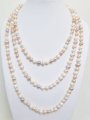 32" Multi-Color 7-8mm Round Fresh Water Pearl Necklace
