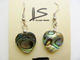 17x16mm Abalone Heart Shape Earring