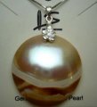 Natural Round Nautilus Shell Pendant w/ 0.7mm 925 Silver Chain