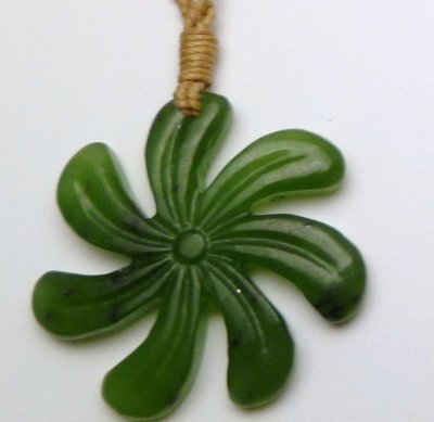 Nephrite Jade pendant with adjustable cord