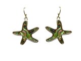 Abalone Shell Starfish Dangling Earring