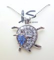 Crystal Turtle Pendant Necklace