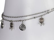 Swirl Charms Anklets, MOQ-6