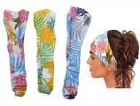 Assorted Color Hawaii Floral Print Elastic Hairband Bandana