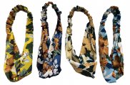 Assorted Color Hawaii Floral Print Elastic Headband
