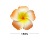 50mm or 2" Orange & Yellow Foam Flower Hair Clip