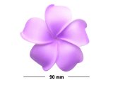 90mm Light Purple Foam Flower Hair Clip