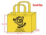 SMALL - 25x35x10cm Aloha Hawaii Shaka Design & Your Info In Blac