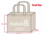 SMALL - 25x35x10cm Mahalo Design & Your Info In White