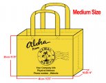 MEDIUM - 30x40x10cm Aloha From Hawaii Design & Your Info In Blac