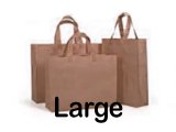 LG Brown Gift Bag 32x43x11cm-12.6"x17"x4.3", 200pcs/case @$0.45