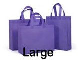 LG Purple Reusable Bag 30x38x10cm-12.6x15x4.3", 250/case @$0.35