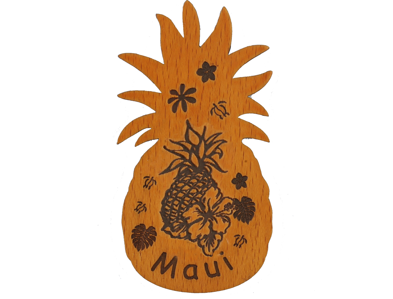 "Maui" Pineapple Hibiscus Pineapple Magnet