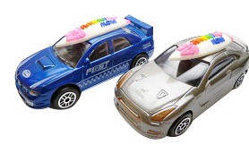 3 ', Assorted, Model Car with Surf board magnet, min 16pcs/box - Click Image to Close