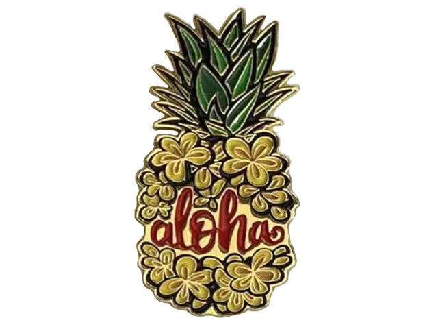 "Aloha" Metal Pineapple Magnet