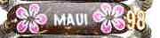 Pink Plumeria "Maui" Coco ID Elastic Bracelet