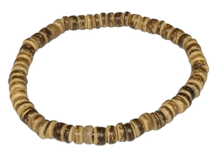 4-5mm Genuine Coconut Beads Stretchable Bracelet