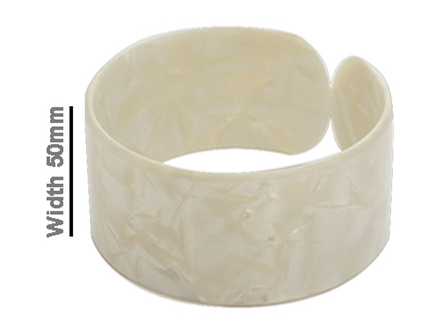 50mm White Fake turtle shell bracele