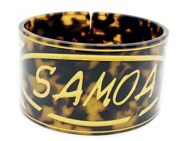 50mm "SAMOA" Faux Turtle Shell Bangle Cuff