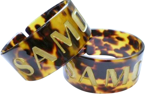 30mm "SAMOA" Faux Turtle Shell Bangle Cuff