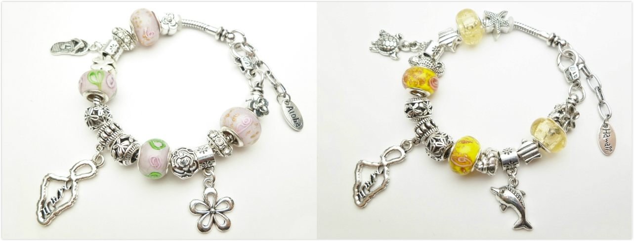 VCM-Assorted Maui Sea Life Classic Charm Bracelet 8''