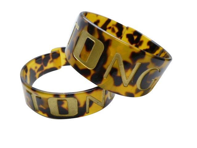 30mm "TONGA" Faux Turtle Shell Bangle Cuff