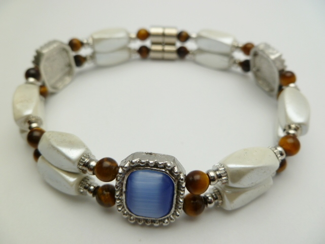 Semi Precious Stone Bracelet - Click Image to Close