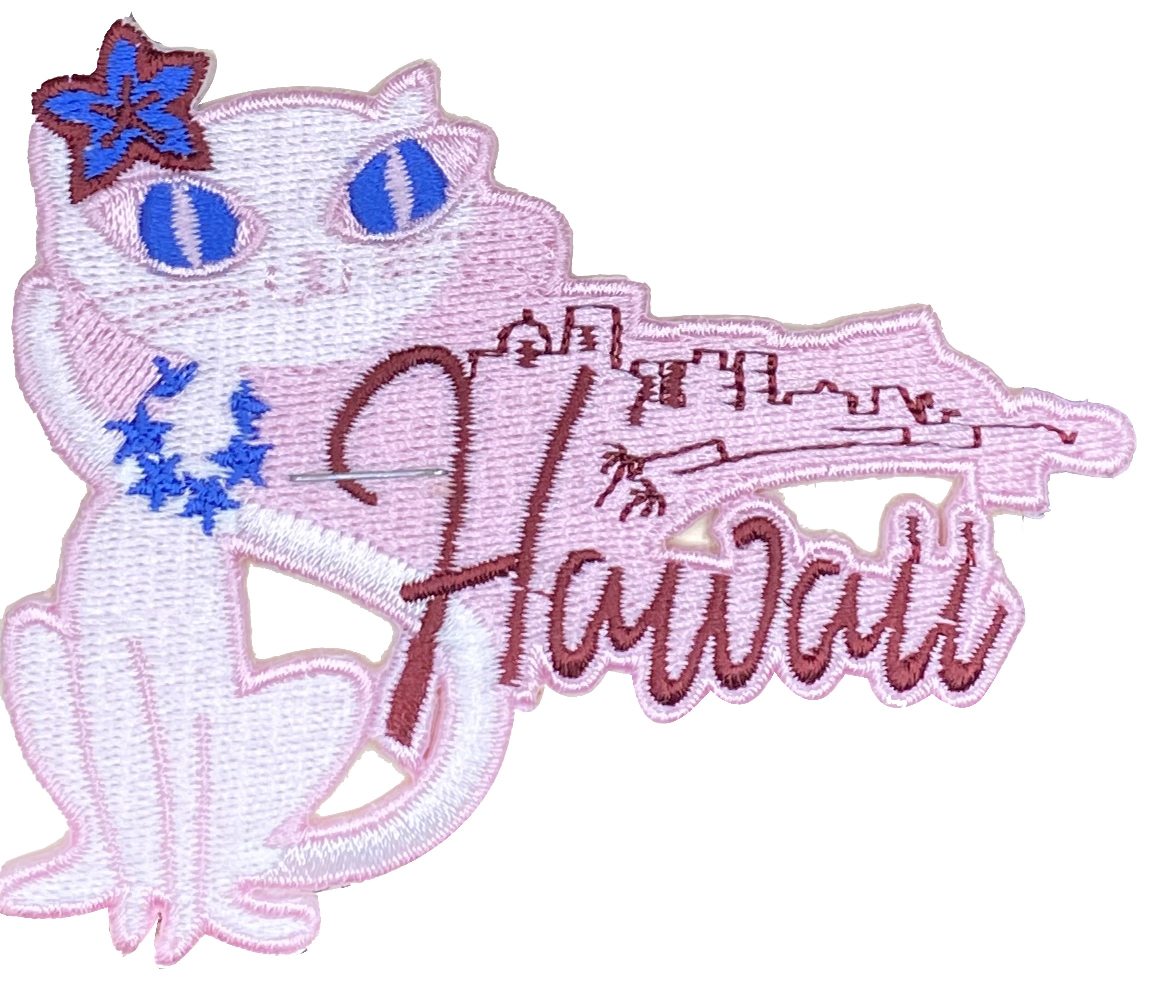 DCI-Pink Cat w/ Lei "Hawaii" Patch