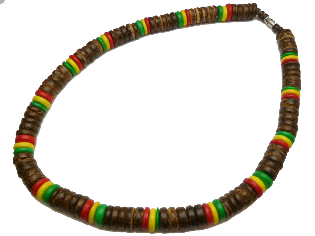 10mm Large Coconut Beads 18" Necklace / Chocker