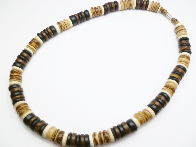 10mm Large Coconut Beads 18" Necklace / Chocker