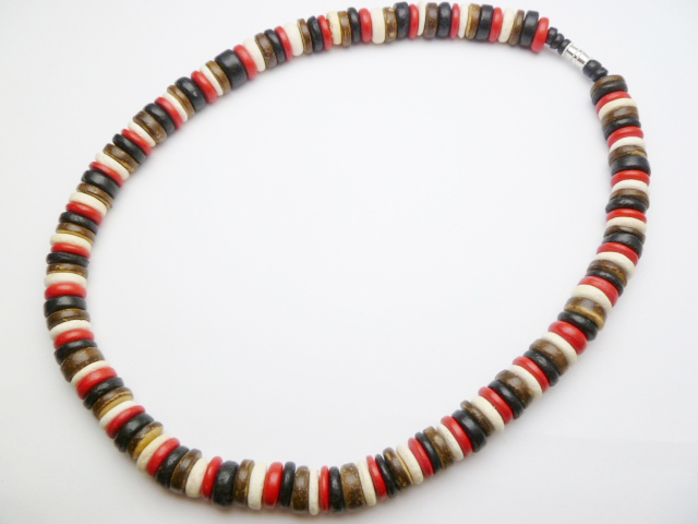 10mm Large Coconut Beads 18" Necklace / Chocker