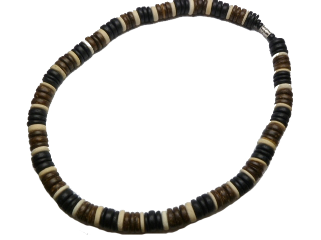 10mm Large Coconut Beads 18" Necklace / Chocker