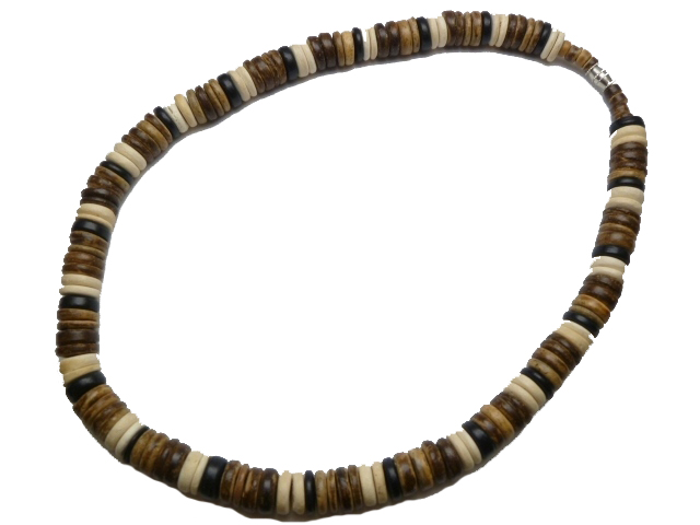 10mm Large Coconut Beads 18" Necklace / Chocker