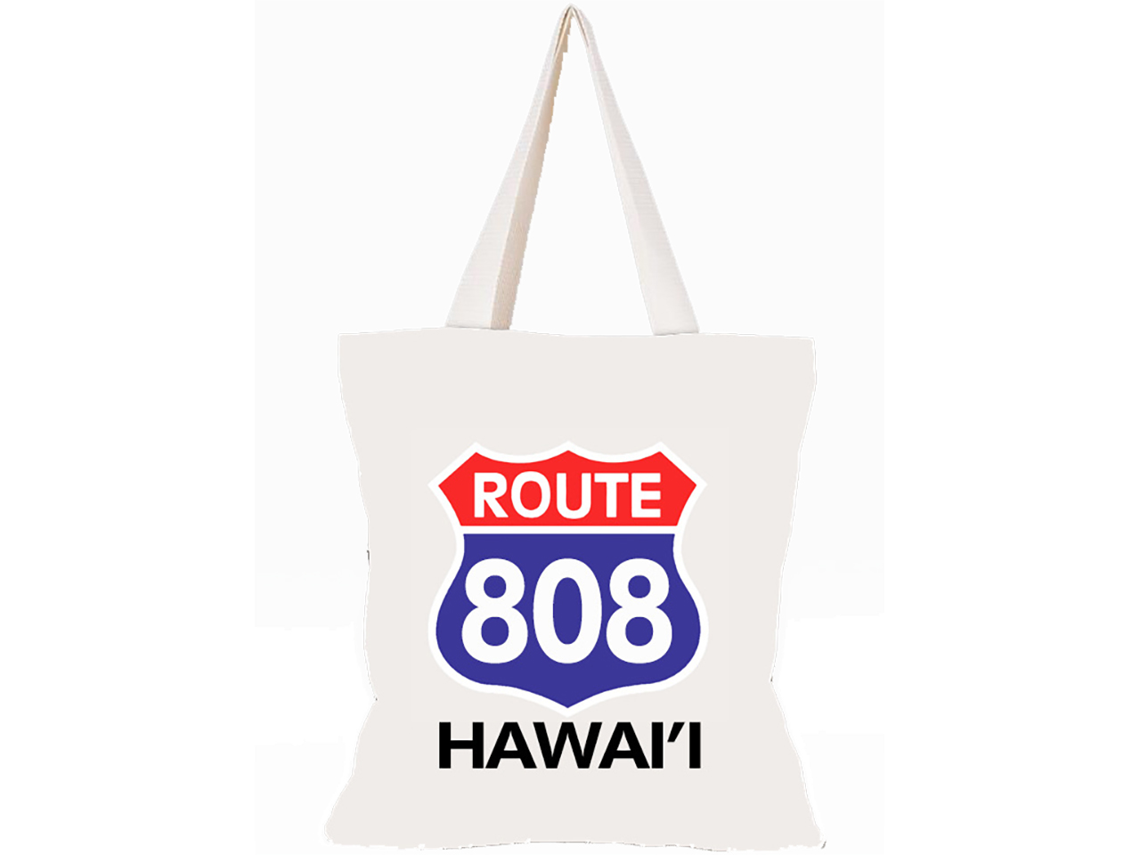 "Hawaii" Route 808 Print Canvas Bag 15X17", 84/cs, MOQ-6/pk