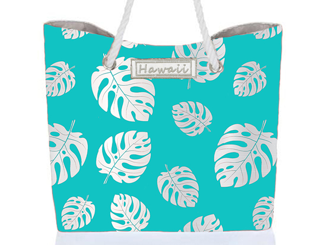 06-Monstera Leaf Tote Bag