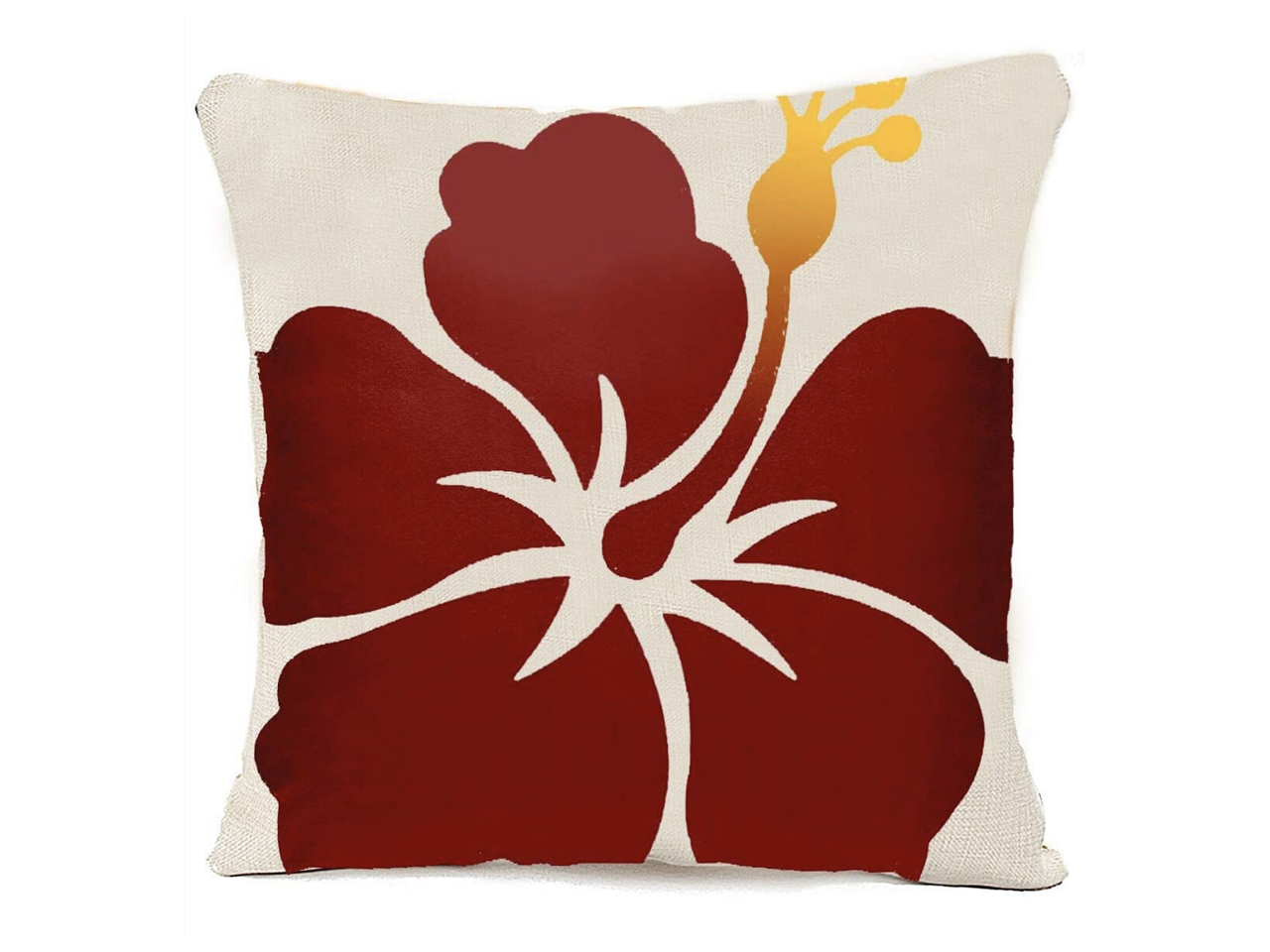 Hawaii Hibiscus Print Cushion Pillowcase 18x18", 100/cs, MOQ-4