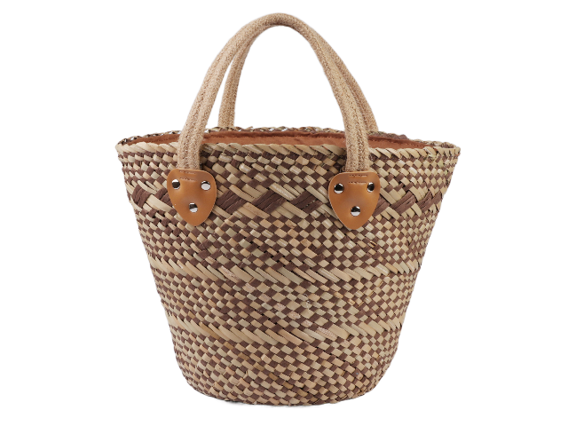 Straw Weaved Bucket Hand Bag