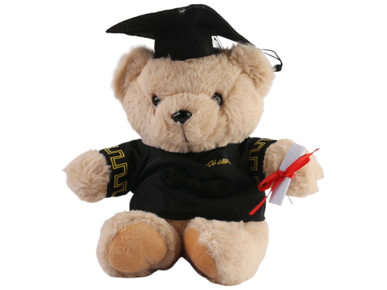 25cm Bear in Graduation Gown Plush, 20/cs, MOQ-2 - Click Image to Close