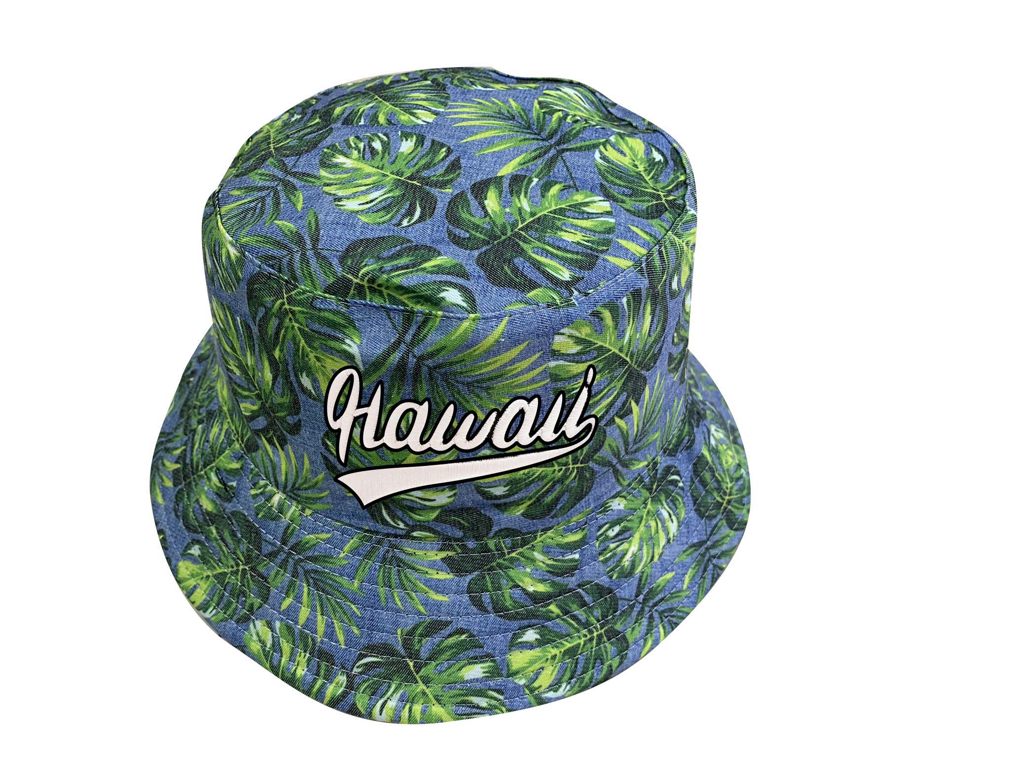 "Hawaii" Style Print Bucket Hat